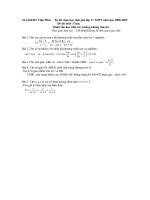 Đề thi HSG lớp 11 không chuyên năm 0809