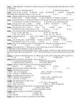 Bài tập chương điện ly