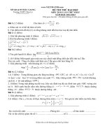 ĐỀ THI THỬ ĐẠI HỌC MÔN TOÁN LẦN THỨ NHẤT NĂM HỌC 2012-2013 Trường THPT Cẩm Lý 