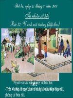 BÀI 37. VỆ SINH MÔI TRƯỜNG(tt)