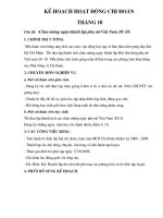 ke hoach to, doan theo tung thang