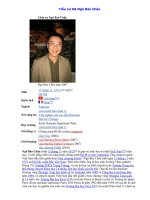 TỔNG HỢP 4 BÀI VIẾT GS NGÔ BẢO CHÂU