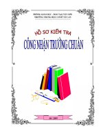 Hồ sơ công nhận trường chuẩn