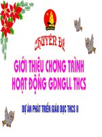 Giới thiệu chương trình HDNGLL cấp THCS