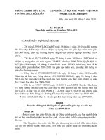 KH Truong THCS nam 2010