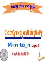 phuong trinh bac hai mot an