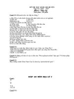 Đề thi Địa lí 7