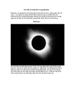 Tìm hiểu về nhật thực - Nguyệt thực