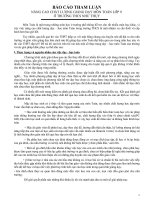 Làm thế nào để nâng cao chất lượng môn Toán