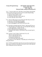 Kiểm tra học sinh giỏi