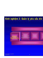 Quản lý yêu cầu vấn đề hệ thống