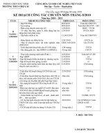 Kế hoạch CM tháng 8