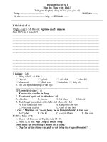 ĐỀ KIỂM TRA TV HKI (ĐỀ THAM KHẢO)