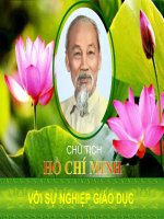 Bác Hồ với giáo dục
