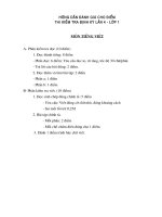 Hướng dẫn cho điểm lớp 1