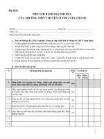 Tiêu chí đánh giá thi đua