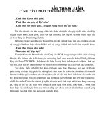 Bài tham luận về củng cố và phát triển cơ sở Đoàn