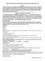 Phương pháp giải nhanh hóa hữu cơ - Học sinh viết