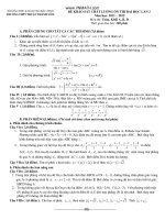 khảo sát chất lượng ôn thi đại học Lan 2  Nam hoc: 2011 – 2012 Mon thi: Toan, Khoi A, B, D