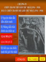 Chiến tranh TG thứ nhất