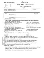 ĐỀ THI LẠI SINH 8