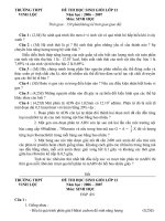 Đề thi HSG Sinh 12