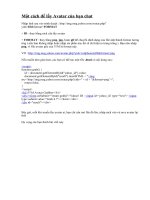 Một cách để lấy Avatar của bạn chat