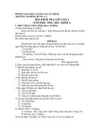 Đề kiểm tra GHKI Toán + Tiếng Việt lớp 2 (CKTKN)