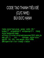 TẠO THANH TIÊU ĐỀ