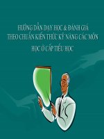 Tập huấn về chuẩn kiến thức kỹ năng