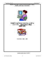 Giáo án Lớp 4 Tuần 07