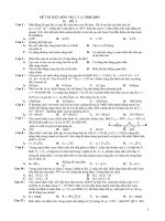 de thi thu dai hoc mon ly 2009