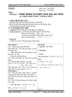 Đại số 8 - Tiết 1,2