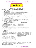 Giáo án lớp 4 tuần 8 CKTKN( 2 buổi)