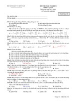 Kiểm tra 15 phút chương dao động cơ