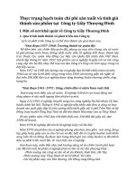 Thực trạng hạch toán chi phí sản xuất và tính giá thành sản phẩm tại  Công ty Giầy Thượng Đình