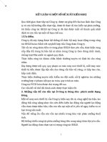 KẾT LUẬN VÀ MỘT SỐ ĐỀ XUẤT KIẾN NGHỊ