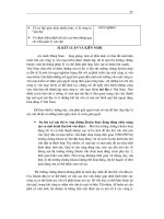 KẾT LUẬN VÀ KIẾN NGHỊ