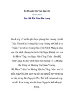 Kể Chuyện Các Vua Nguyễn- Gia long IV