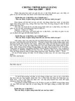 Chuong Trinh khai giang 2009-2010 (cuc hay)