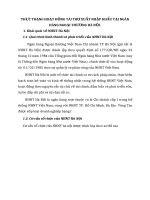 THỰC TRẠNG HOẠT ĐỘNG TÀI TRỢ XUẤT NHẬP KHẨU TẠI NGÂN HÀNG NGOẠI THƯƠNG HÀ NỘI