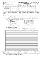 BÀI THI GIỮA HỌC KÌ I - LỚP 4