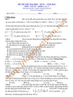 ĐỀ THI THỬ ĐẠI HỌC SỐ 51 NĂM 2012 MÔN VẬT LÝ KHỐI A, A1, V