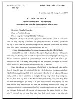 Bài thu hoạch 4 năm thực hiện cuộc vận động học tập và làm theo tấm gương đạo đức HCM