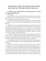 GIẢI PHÁP ĐẨY MẠNH TĂNG TRƯỞNG KINH TẾ NHẰM THỰC HIỆN MỤC TIÊU XĐGN Ở HUYỆN MỘC CHÂU