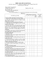 Phiếu đánh giá GVTieu học