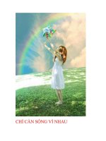 Chỉ cần sống vì nhau