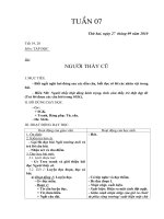 GIÁO ÁN LỚP 2 TUẦN 07(CKTKN)