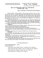 BC tổng kết CĐ 09-10