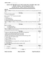 de thi mon sinh hoc THPT